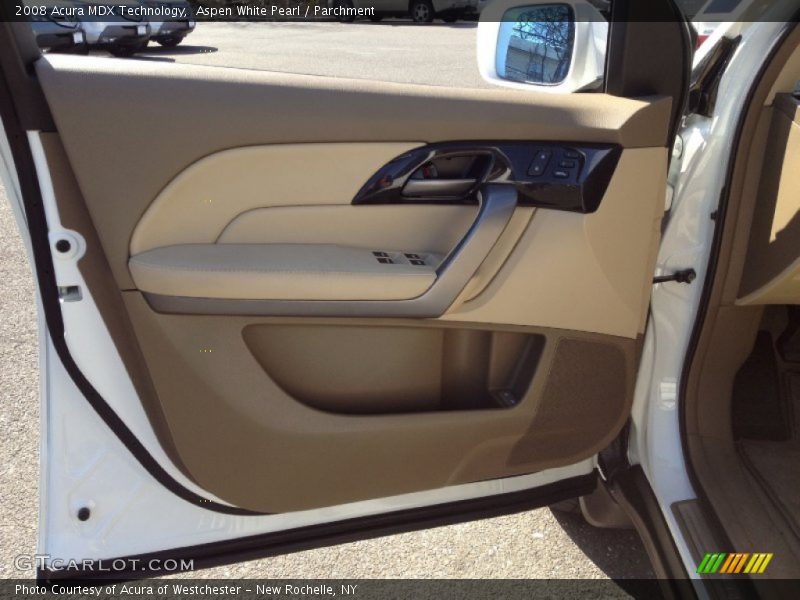 Aspen White Pearl / Parchment 2008 Acura MDX Technology