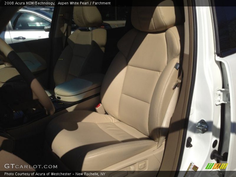 Aspen White Pearl / Parchment 2008 Acura MDX Technology