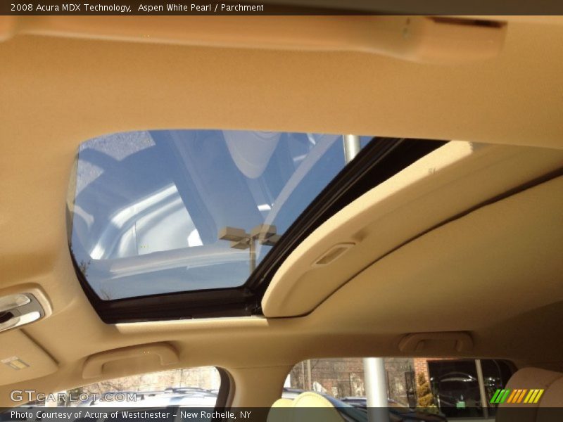 Aspen White Pearl / Parchment 2008 Acura MDX Technology