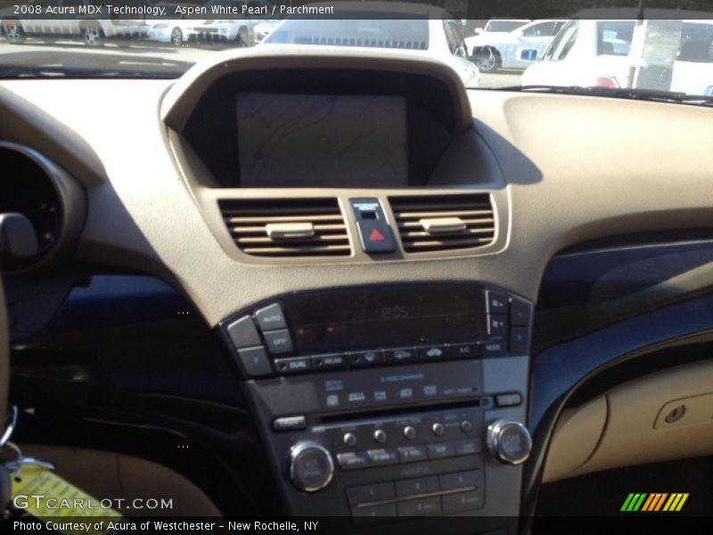 Aspen White Pearl / Parchment 2008 Acura MDX Technology