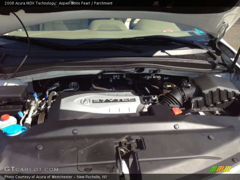 Aspen White Pearl / Parchment 2008 Acura MDX Technology
