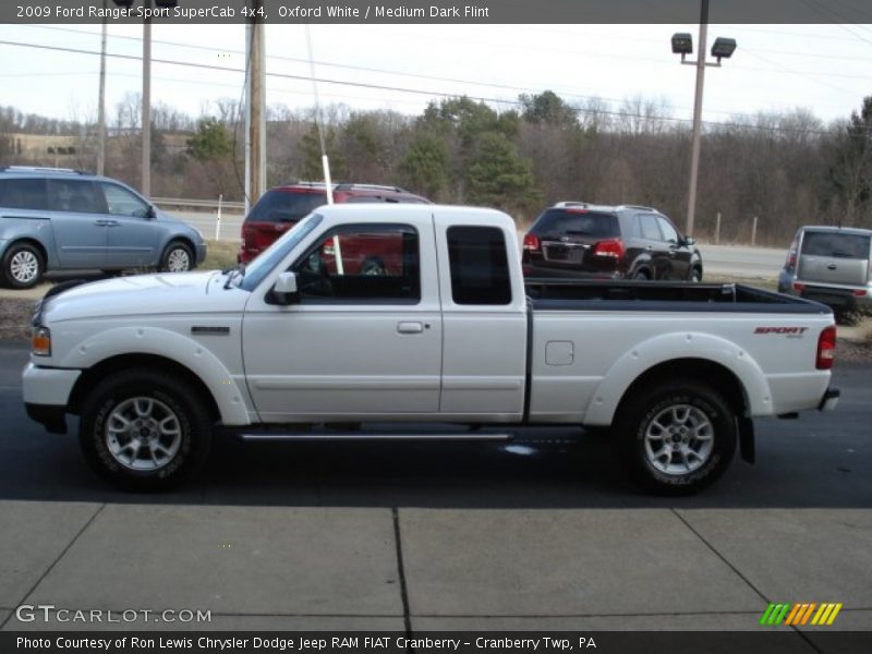 Oxford White / Medium Dark Flint 2009 Ford Ranger Sport SuperCab 4x4