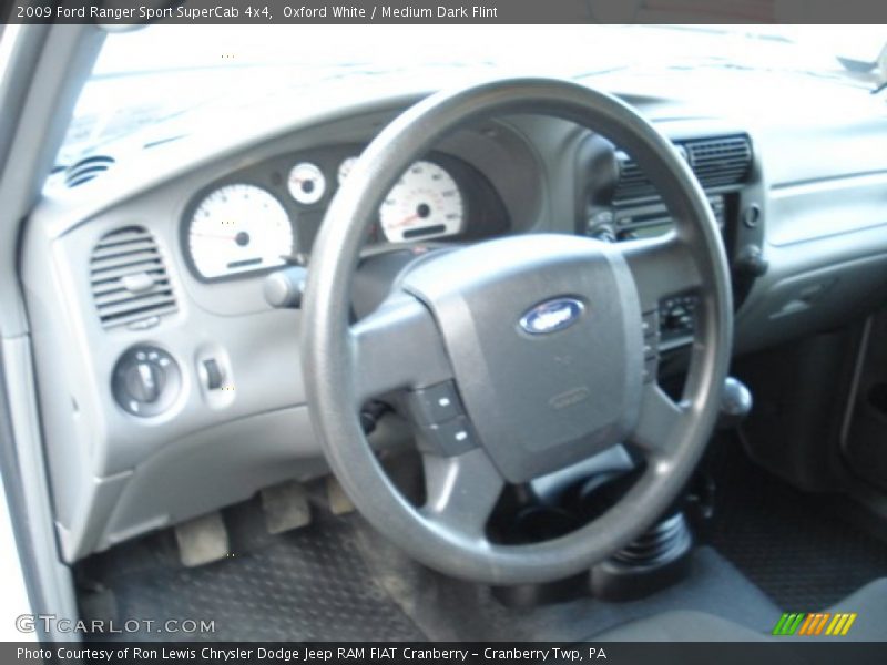 Oxford White / Medium Dark Flint 2009 Ford Ranger Sport SuperCab 4x4