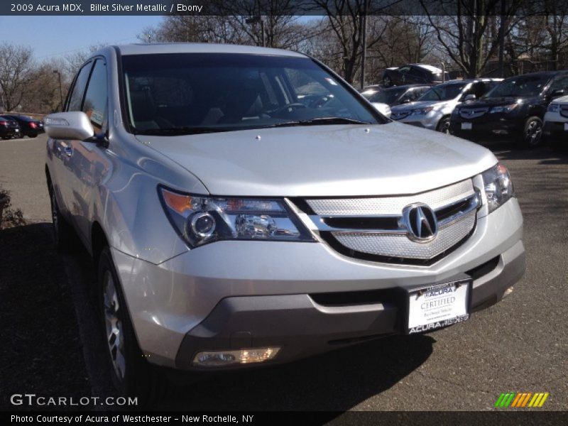 Billet Silver Metallic / Ebony 2009 Acura MDX