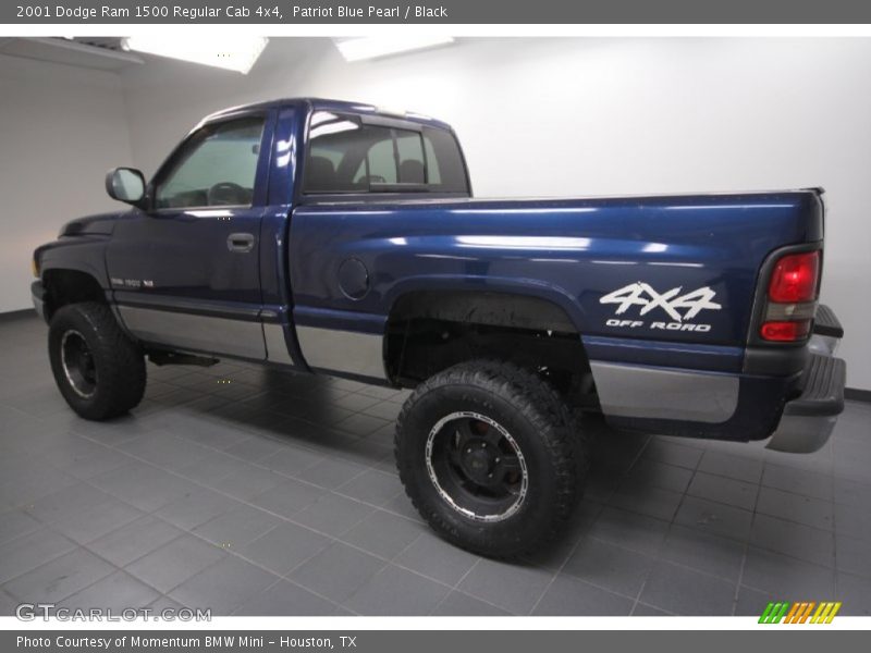 Patriot Blue Pearl / Black 2001 Dodge Ram 1500 Regular Cab 4x4