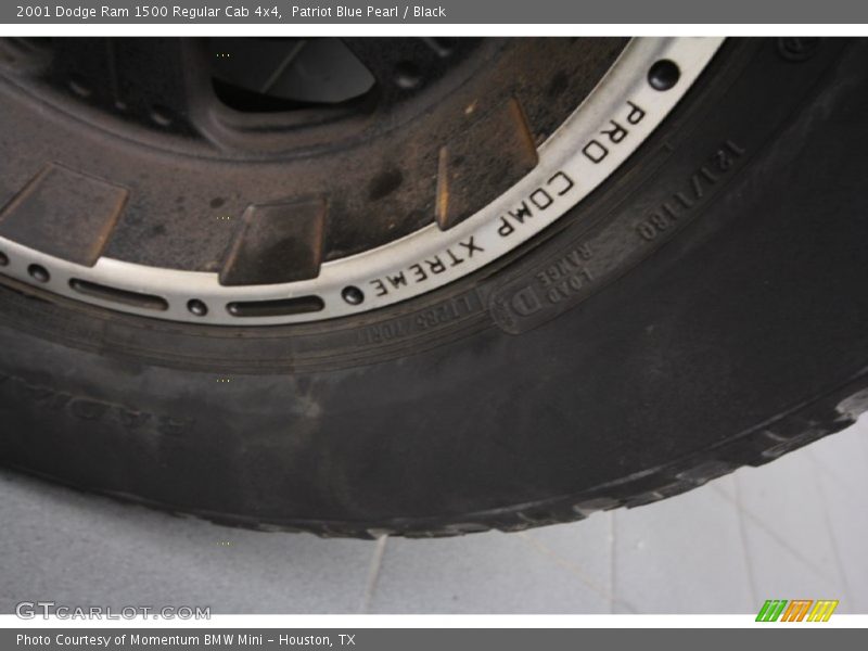 Patriot Blue Pearl / Black 2001 Dodge Ram 1500 Regular Cab 4x4