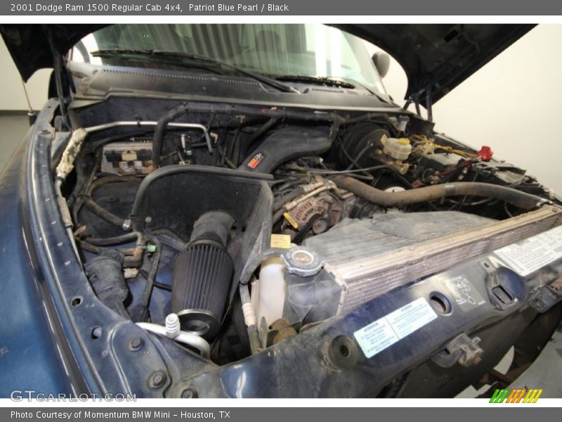 Patriot Blue Pearl / Black 2001 Dodge Ram 1500 Regular Cab 4x4