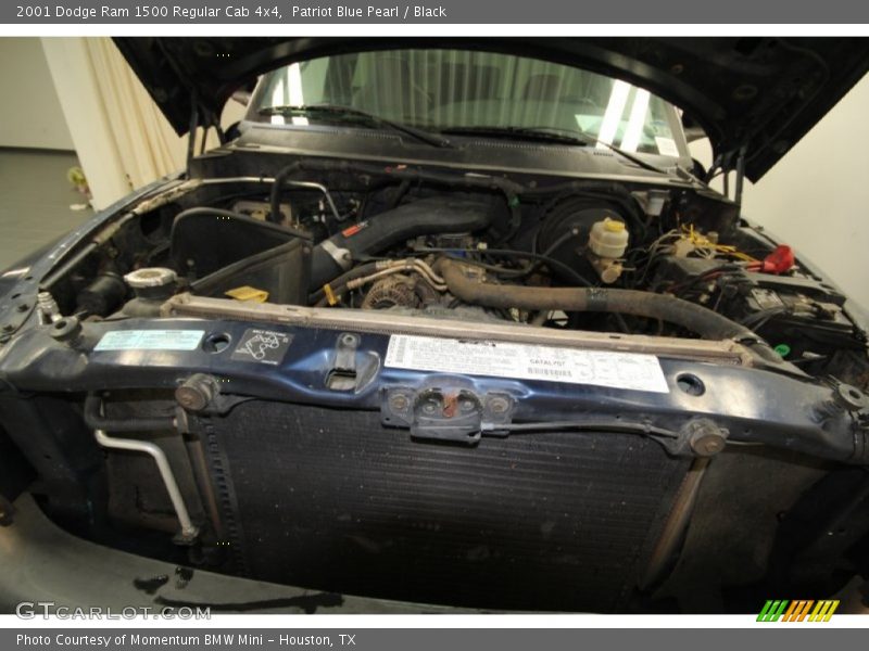 Patriot Blue Pearl / Black 2001 Dodge Ram 1500 Regular Cab 4x4