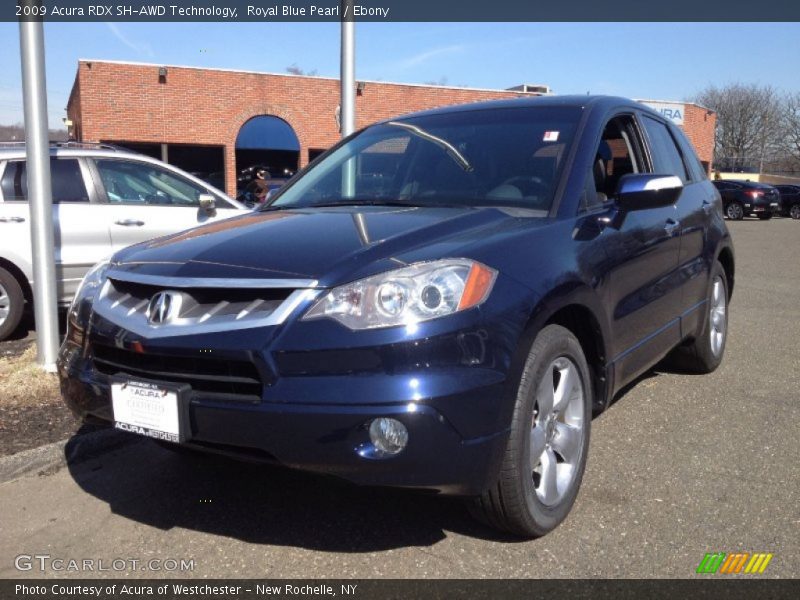 Royal Blue Pearl / Ebony 2009 Acura RDX SH-AWD Technology