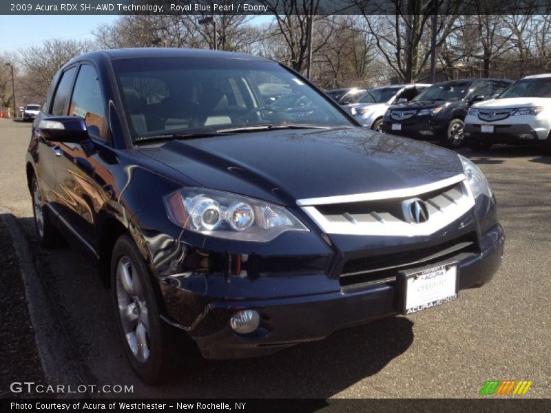 Royal Blue Pearl / Ebony 2009 Acura RDX SH-AWD Technology