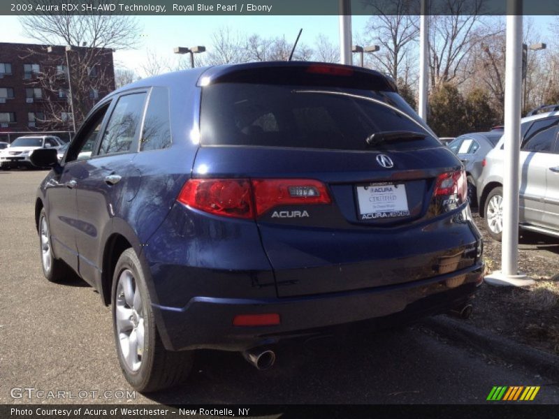 Royal Blue Pearl / Ebony 2009 Acura RDX SH-AWD Technology