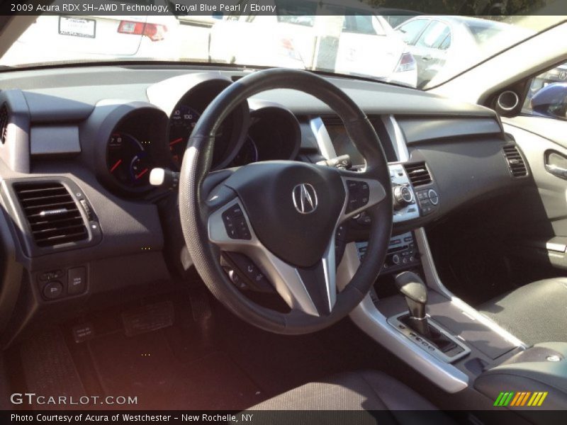 Royal Blue Pearl / Ebony 2009 Acura RDX SH-AWD Technology