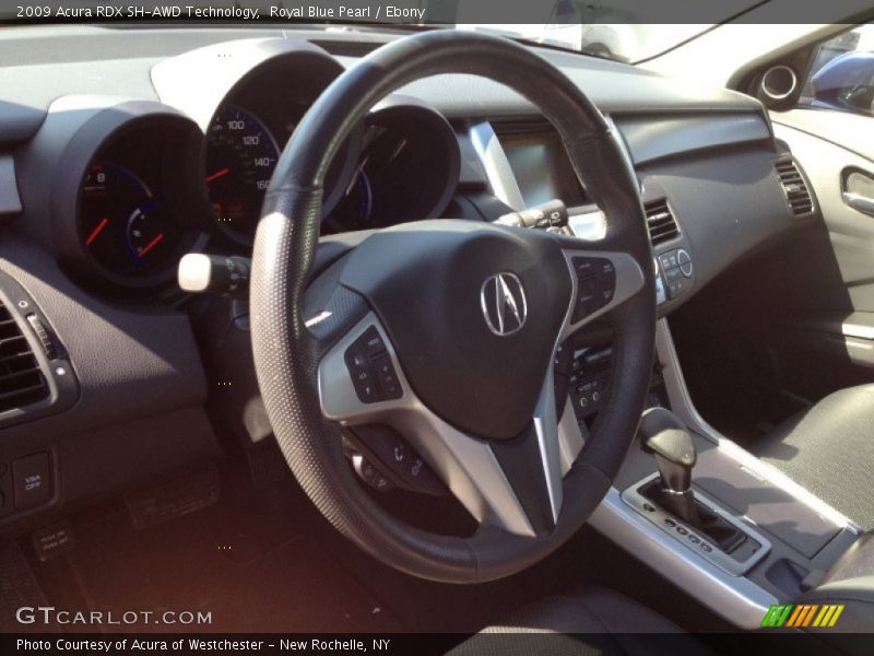 Royal Blue Pearl / Ebony 2009 Acura RDX SH-AWD Technology