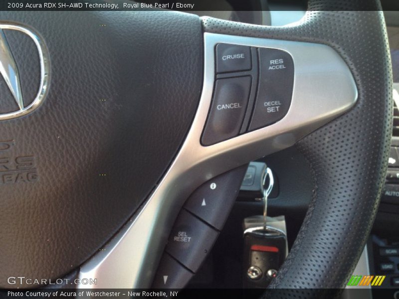 Royal Blue Pearl / Ebony 2009 Acura RDX SH-AWD Technology