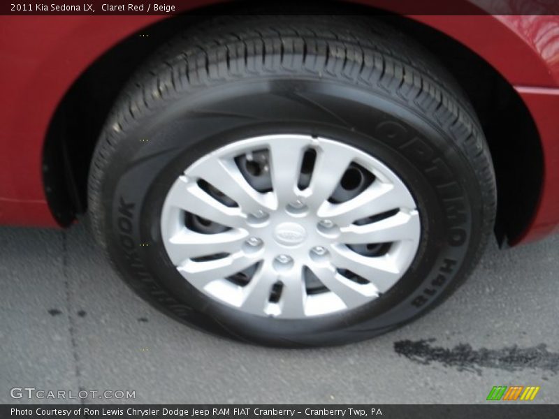 Claret Red / Beige 2011 Kia Sedona LX