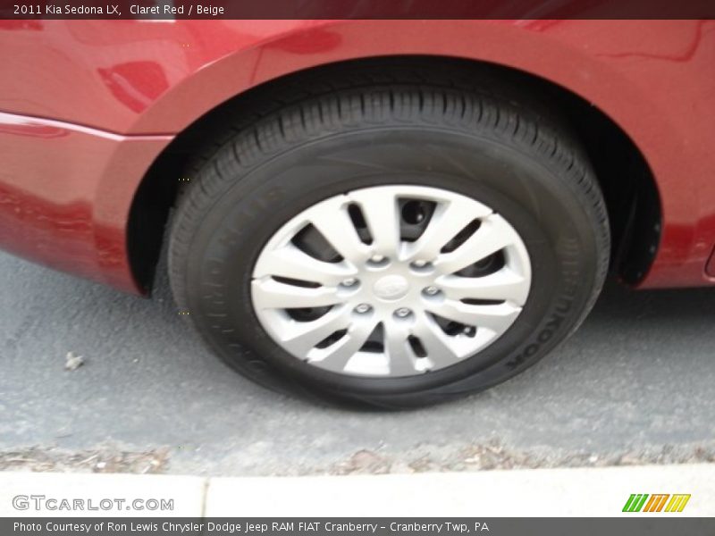 Claret Red / Beige 2011 Kia Sedona LX