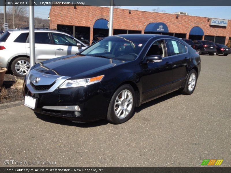 Crystal Black Pearl / Ebony 2009 Acura TL 3.5