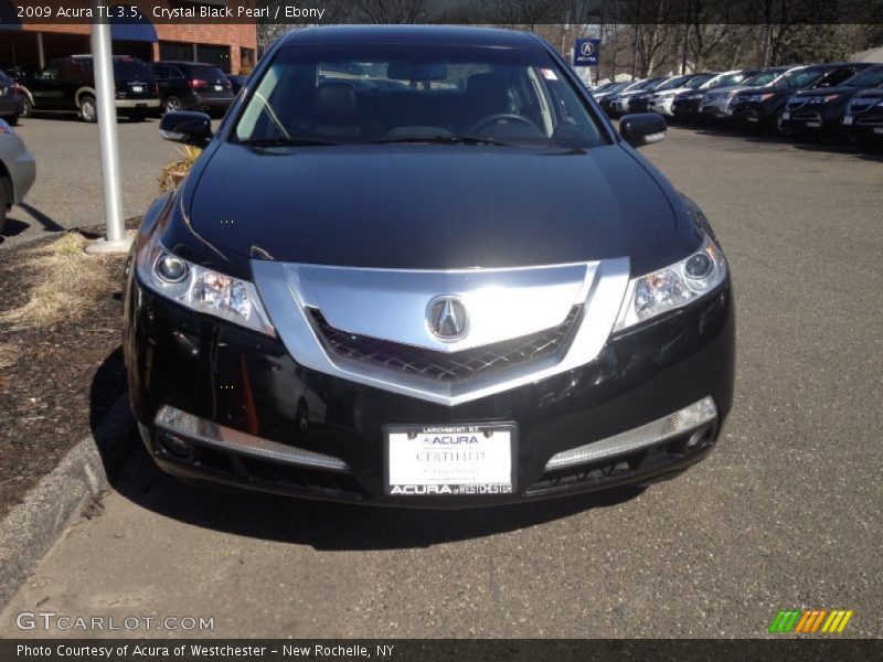 Crystal Black Pearl / Ebony 2009 Acura TL 3.5