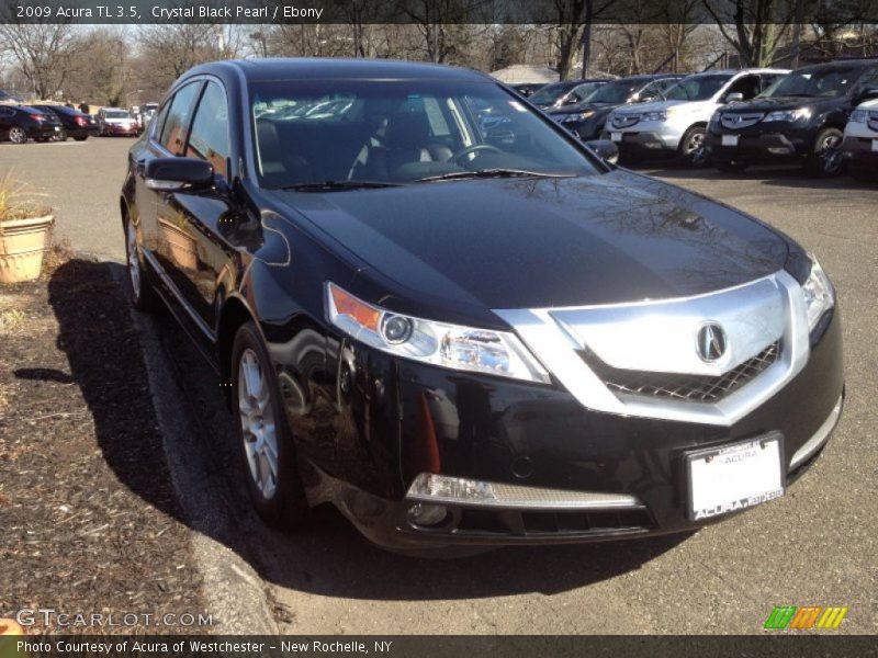 Crystal Black Pearl / Ebony 2009 Acura TL 3.5