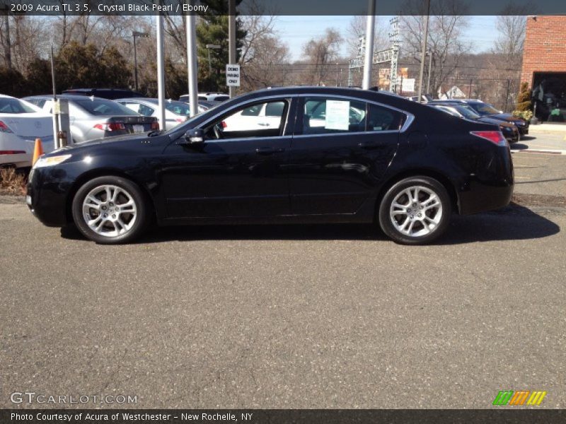 Crystal Black Pearl / Ebony 2009 Acura TL 3.5