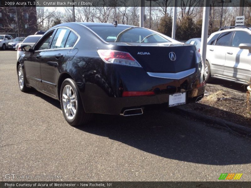 Crystal Black Pearl / Ebony 2009 Acura TL 3.5