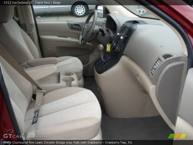 Claret Red / Beige 2011 Kia Sedona LX