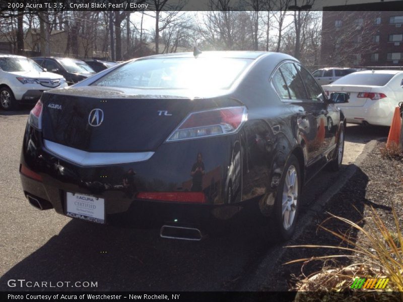 Crystal Black Pearl / Ebony 2009 Acura TL 3.5