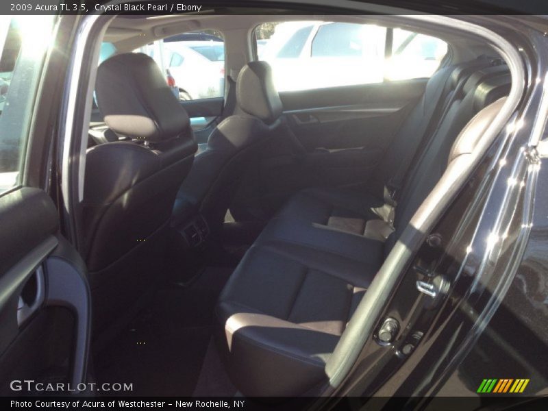 Crystal Black Pearl / Ebony 2009 Acura TL 3.5