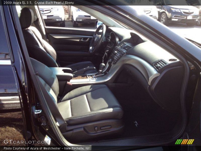 Crystal Black Pearl / Ebony 2009 Acura TL 3.5