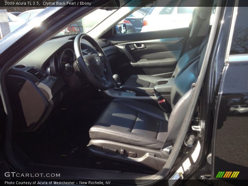 Crystal Black Pearl / Ebony 2009 Acura TL 3.5