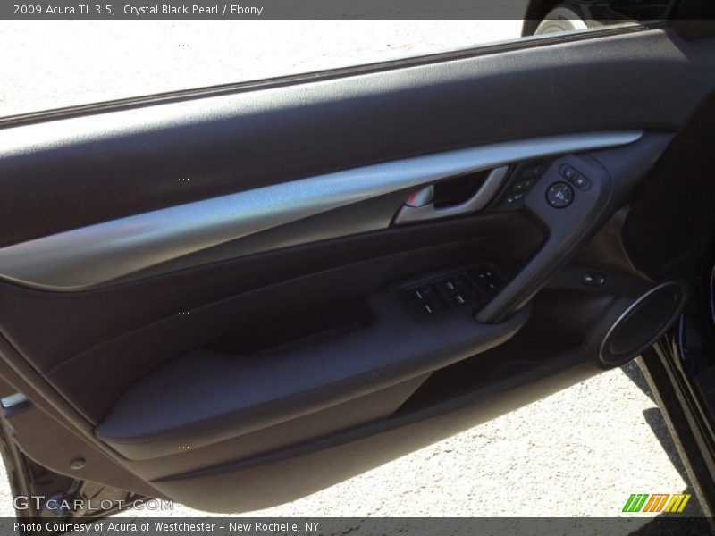 Crystal Black Pearl / Ebony 2009 Acura TL 3.5
