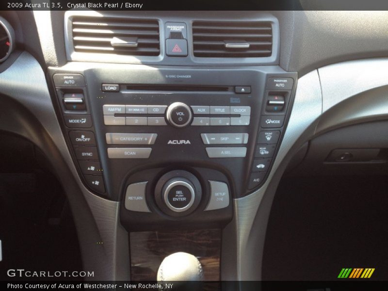 Crystal Black Pearl / Ebony 2009 Acura TL 3.5