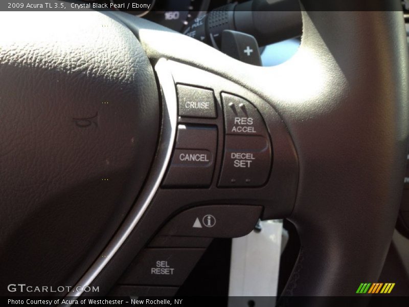 Crystal Black Pearl / Ebony 2009 Acura TL 3.5
