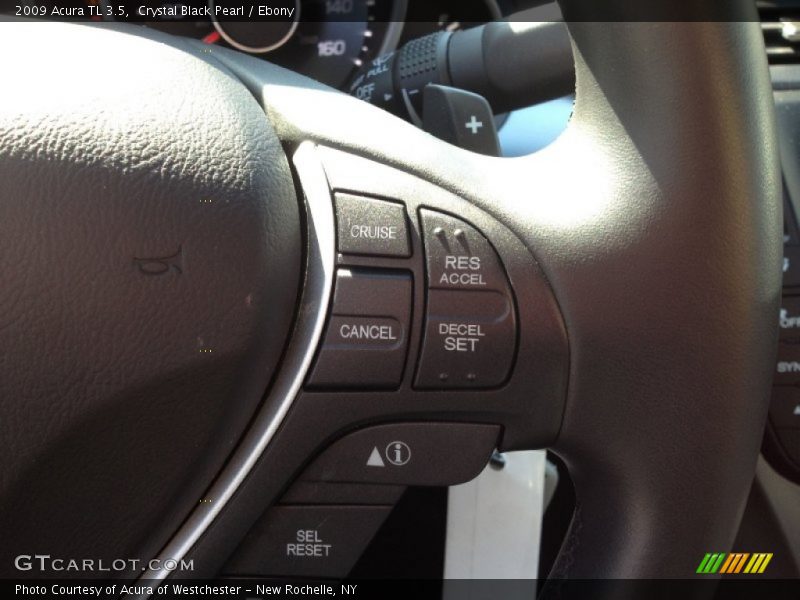 Crystal Black Pearl / Ebony 2009 Acura TL 3.5