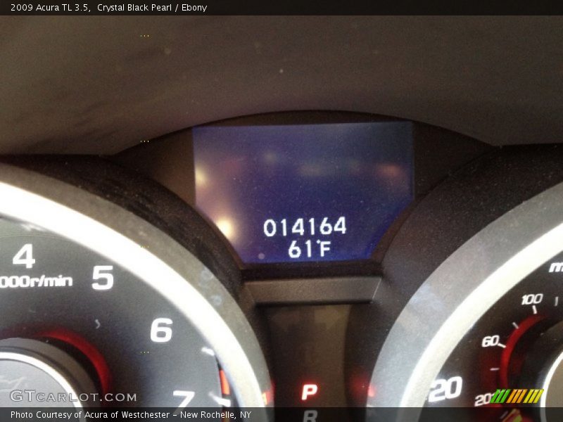 Crystal Black Pearl / Ebony 2009 Acura TL 3.5