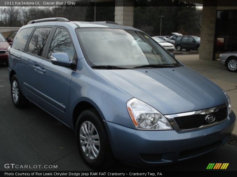 Glacier Blue / Gray 2011 Kia Sedona LX