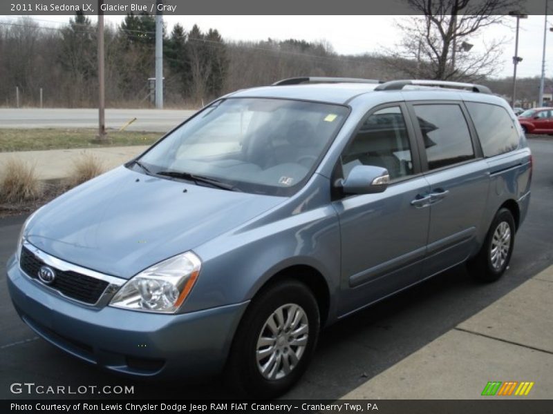 Glacier Blue / Gray 2011 Kia Sedona LX