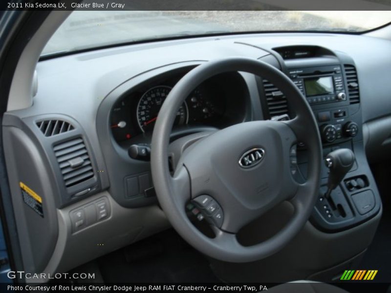 Glacier Blue / Gray 2011 Kia Sedona LX