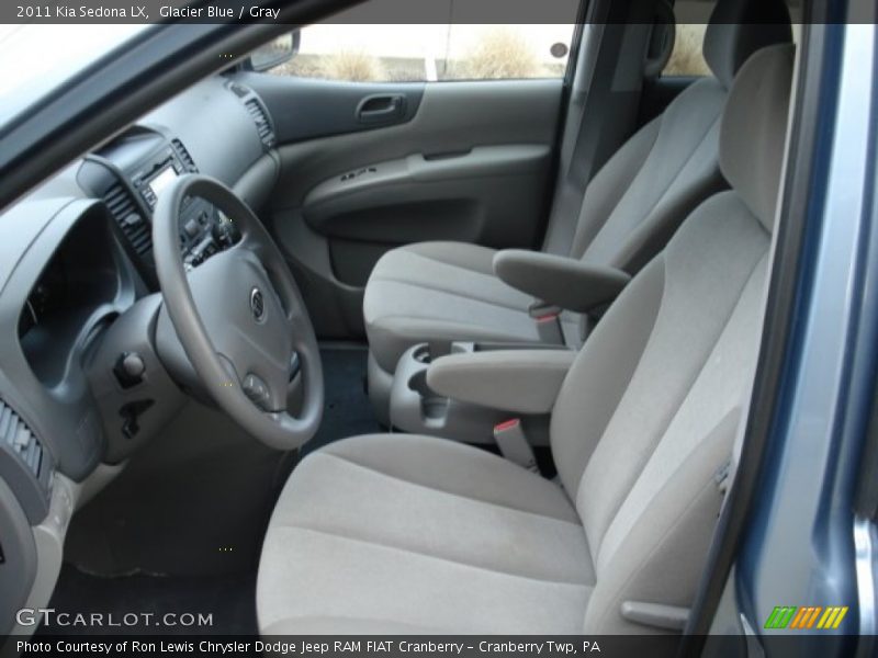 Glacier Blue / Gray 2011 Kia Sedona LX
