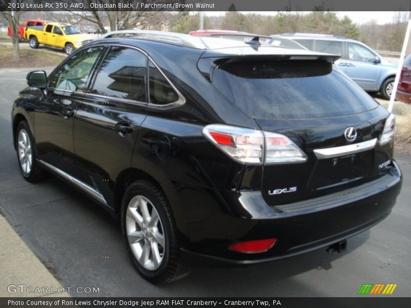 Obsidian Black / Parchment/Brown Walnut 2010 Lexus RX 350 AWD