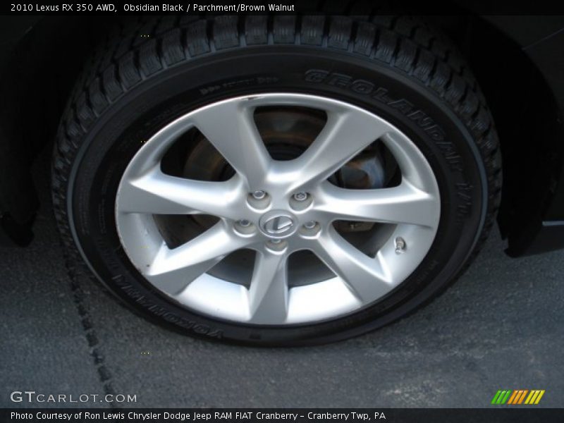 Obsidian Black / Parchment/Brown Walnut 2010 Lexus RX 350 AWD