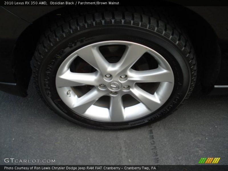 Obsidian Black / Parchment/Brown Walnut 2010 Lexus RX 350 AWD