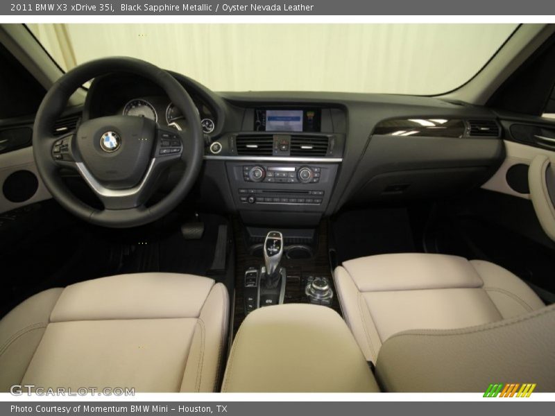Black Sapphire Metallic / Oyster Nevada Leather 2011 BMW X3 xDrive 35i