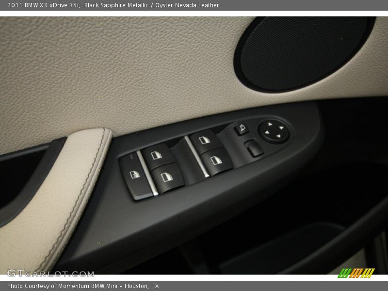 Black Sapphire Metallic / Oyster Nevada Leather 2011 BMW X3 xDrive 35i