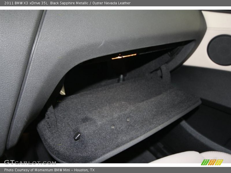 Black Sapphire Metallic / Oyster Nevada Leather 2011 BMW X3 xDrive 35i