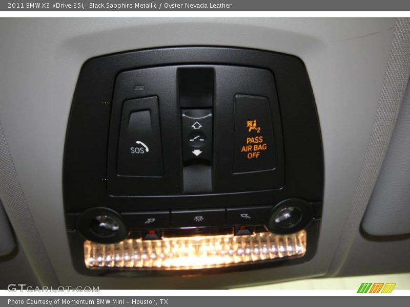 Black Sapphire Metallic / Oyster Nevada Leather 2011 BMW X3 xDrive 35i