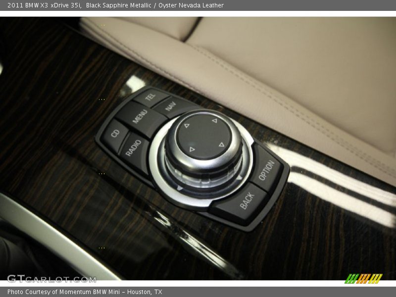 Black Sapphire Metallic / Oyster Nevada Leather 2011 BMW X3 xDrive 35i