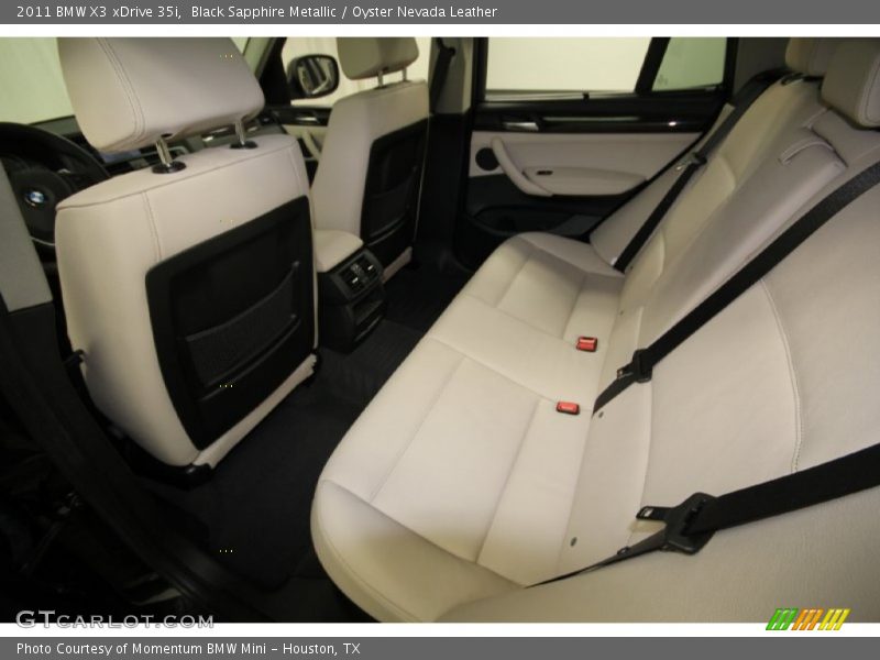 Black Sapphire Metallic / Oyster Nevada Leather 2011 BMW X3 xDrive 35i