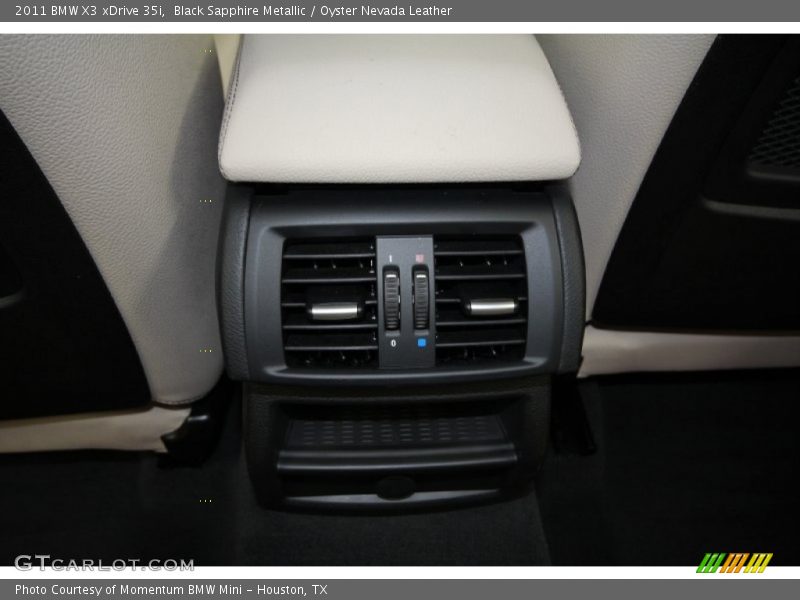 Black Sapphire Metallic / Oyster Nevada Leather 2011 BMW X3 xDrive 35i