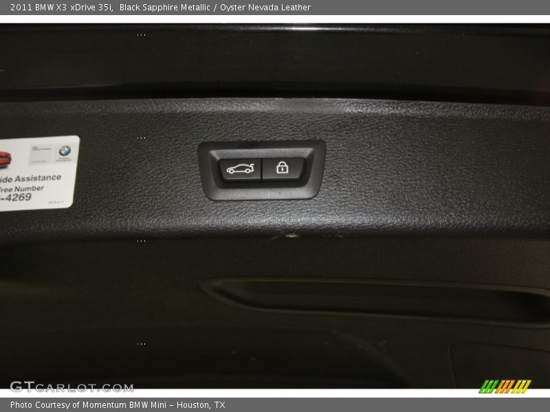 Black Sapphire Metallic / Oyster Nevada Leather 2011 BMW X3 xDrive 35i